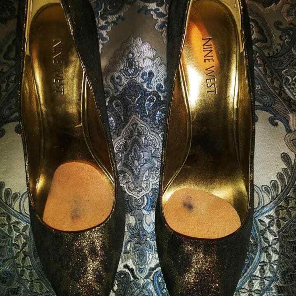 Nine West "Flax" Leopard Print Shimmery Pumps